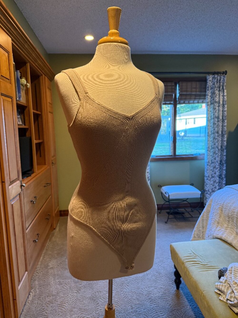 Tan Abercrombie and Fitch BodySuit